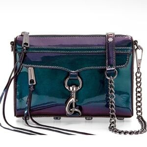 NWT Rebecca Minkoff Iridescent Mini Mac Crossbody Bag